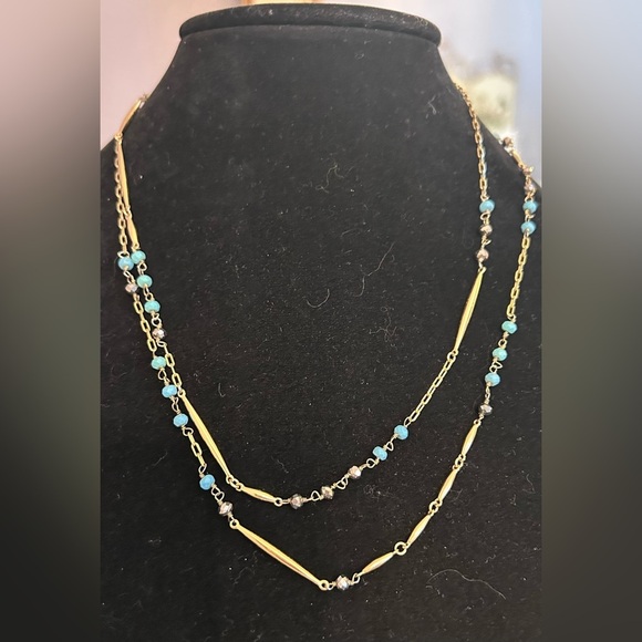 Stella & Dot Pamela Layering Necklace EUC - Picture 1 of 5